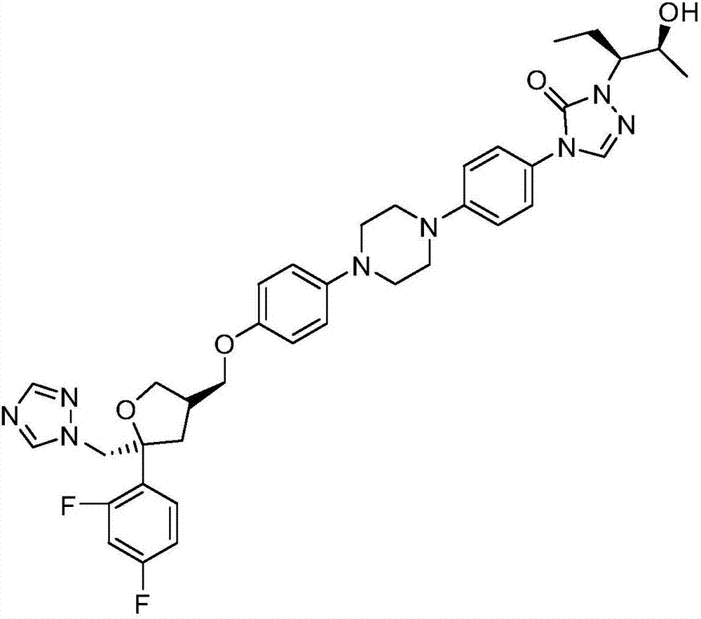 A method of synthesizing 2-methylpropionic acid-[(2s)-4-(2,4-difluorophenyl)-2-hydroxymethyl-4-penten-1-yl] ester