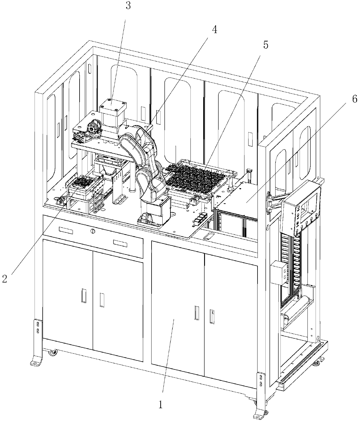 Mobile phone camera cutting and boxing equipment