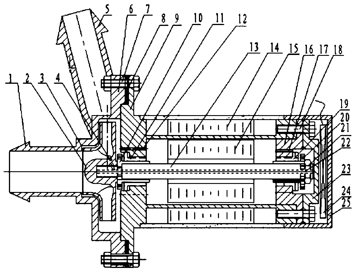 High-efficiency low-noise automobile electronic water pump