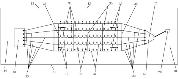 Darkroom reconfigurable strip line for electromagnetic compatibility test