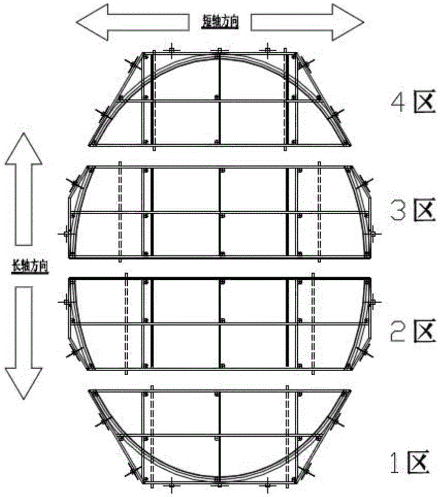 Light-weight die for high-precision large-sized antenna for radio astronomy and manufacturing method thereof