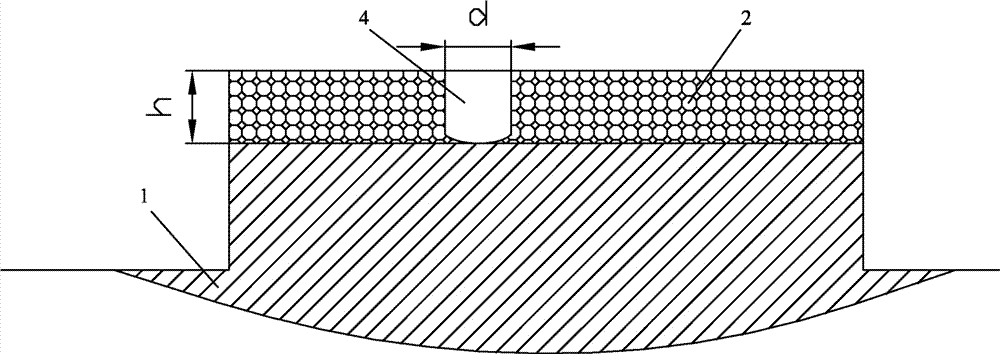 An online recovery method for tapered hole defects on the surface of crystallization rolls