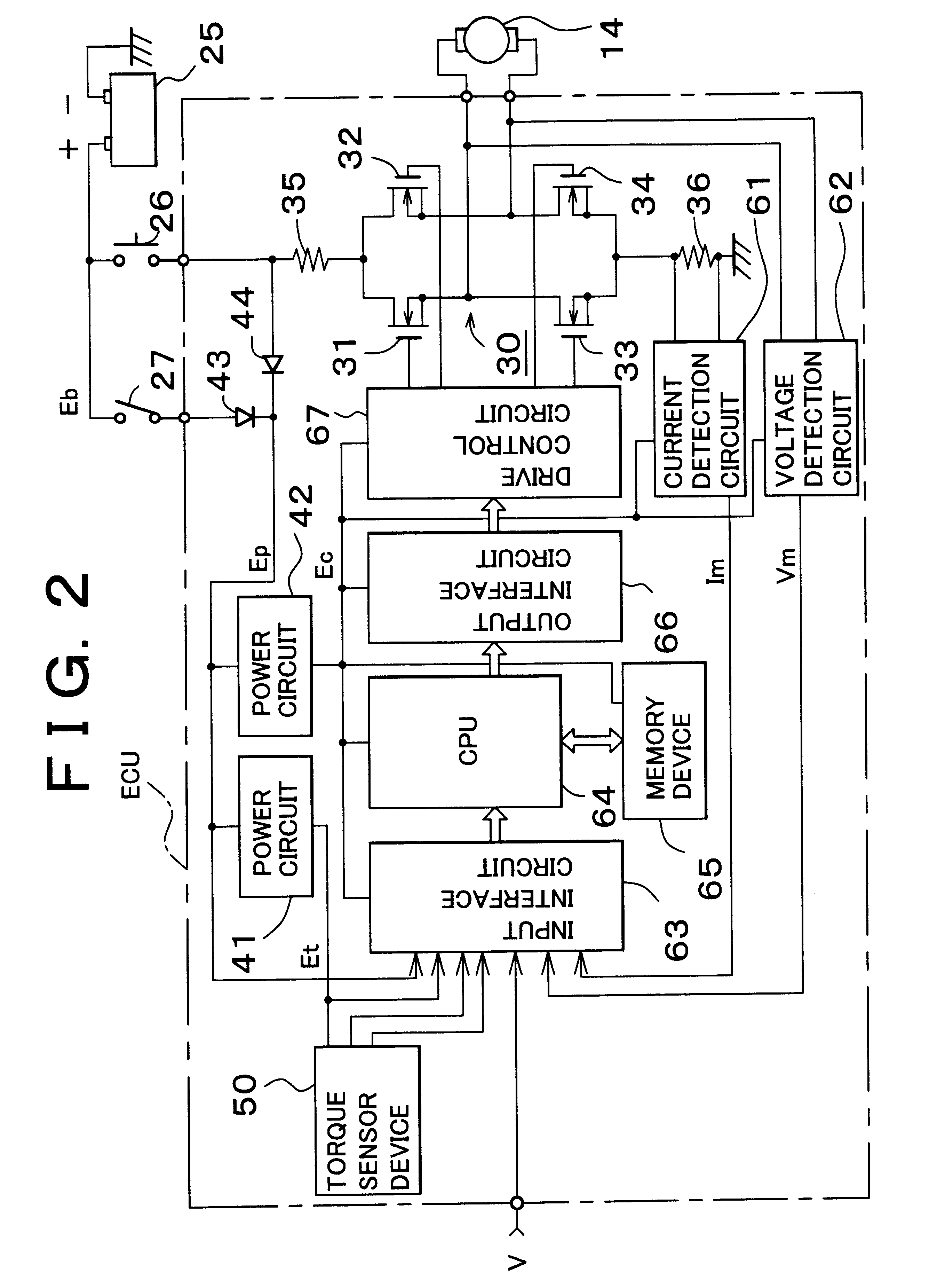 Vehicular electric power steering device and methods for controlling same