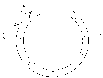 Household flower drip irrigation emitter