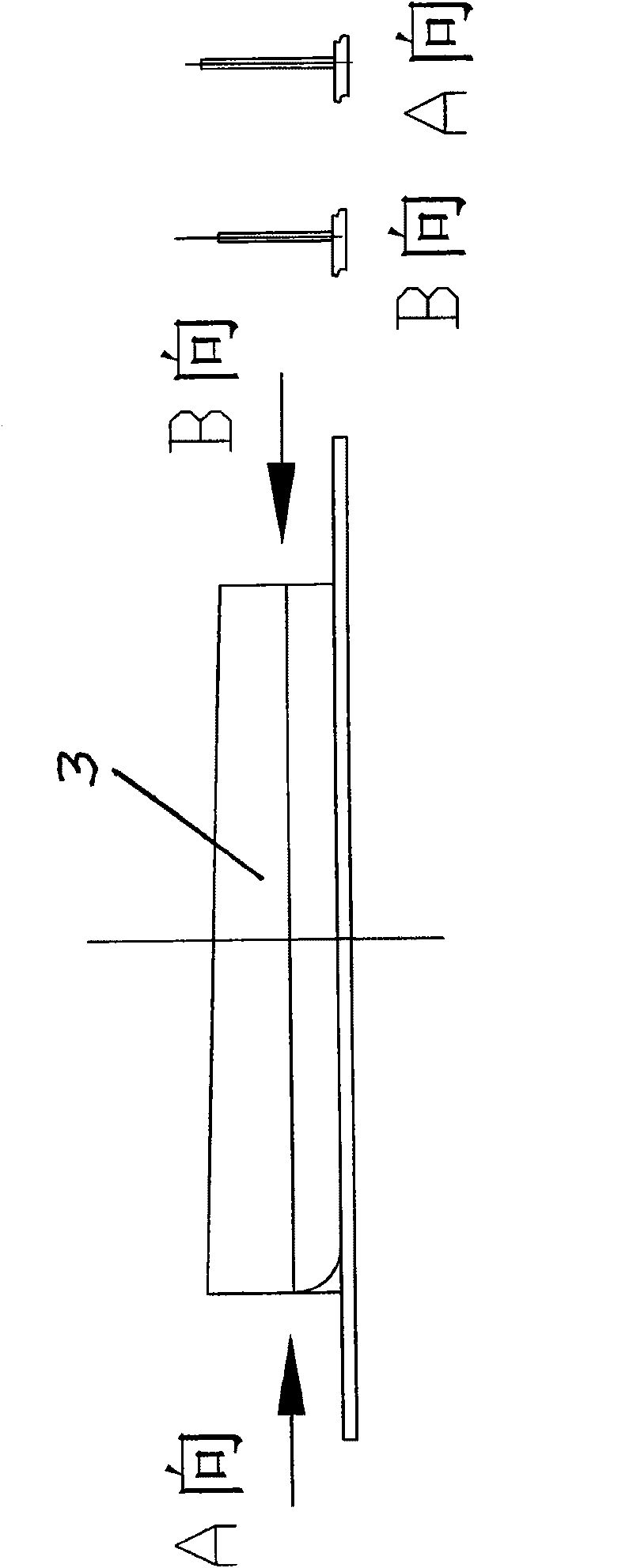 Prebaked-anode template for aluminium electrolysis and preparation and forming technology thereof