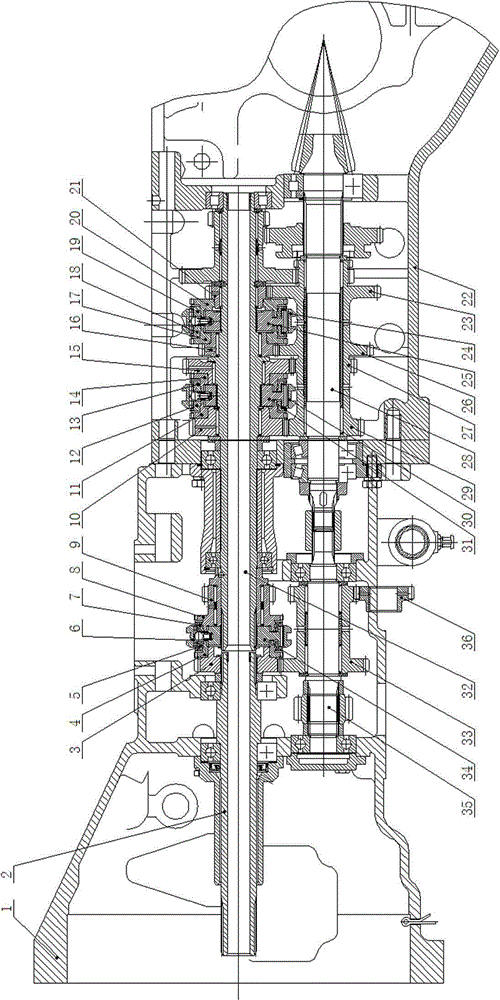 Synchronizer gear shifting device of shuttle-type gearbox of tractor of ...