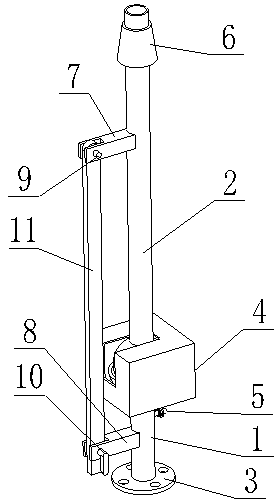 Foldable ventilation tube for oil storage tank of gas station