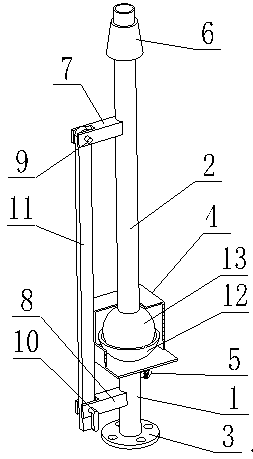 Foldable ventilation tube for oil storage tank of gas station