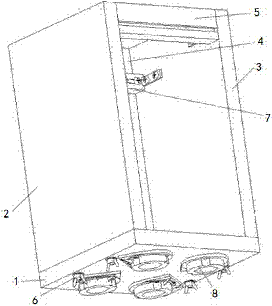 Protecting unit body for LED lamp moving