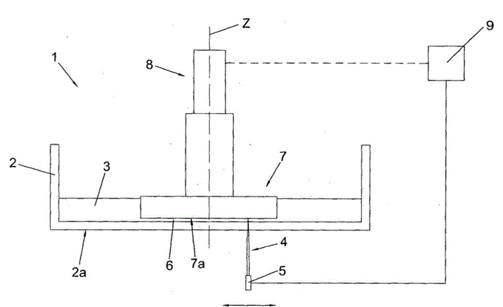Stereolithography method for producing a three-dimensional object, comprising a movement according to which a supporting surface for said object intermittently approaches the bottom of a container, and stereolithography machine using said method