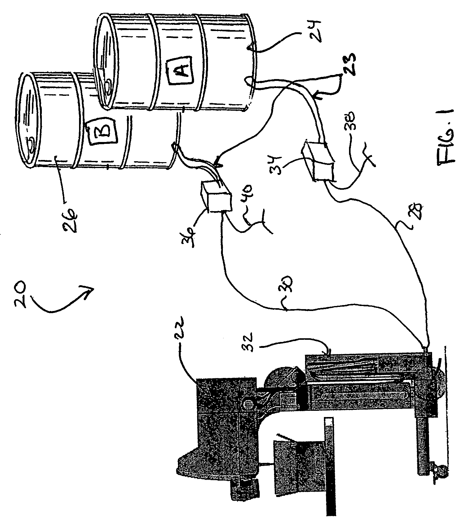 Mixing module drive mechanism and dispensing system with same