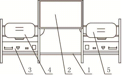 Disassembly and assembly practical training platform for automobile airbag