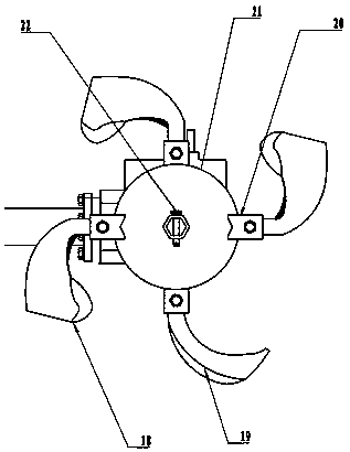 Power transmission device for mini-tiller