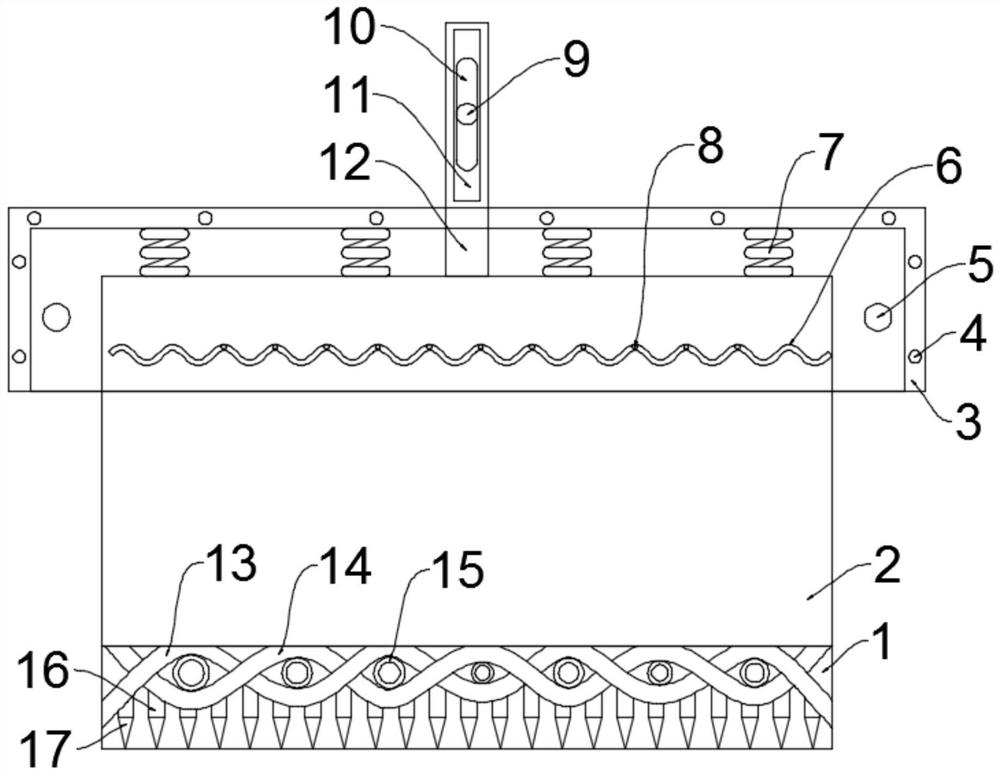 Bionic curved surface shear knife