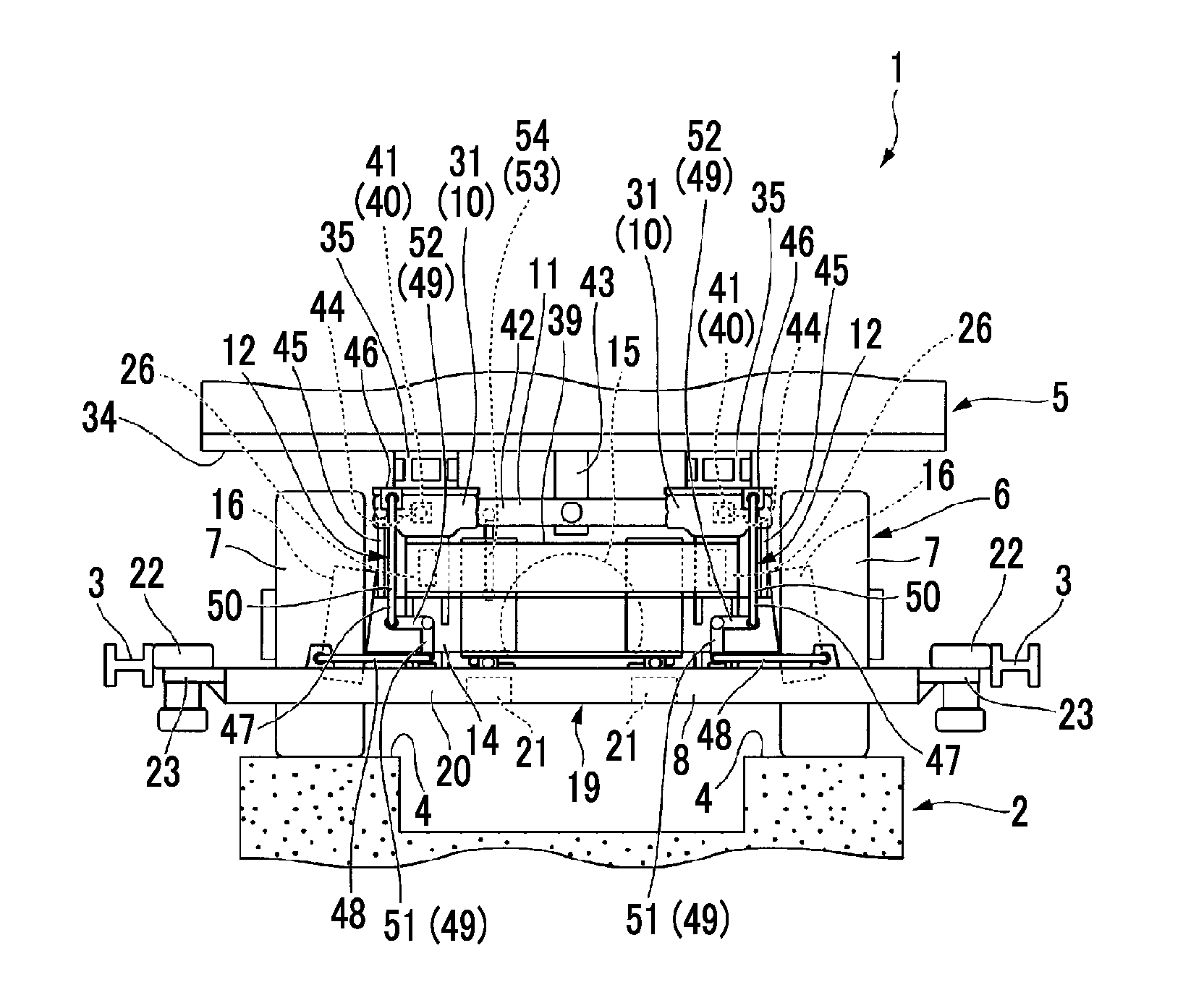 Track-guided vehicle, and car body tilt control method therefor