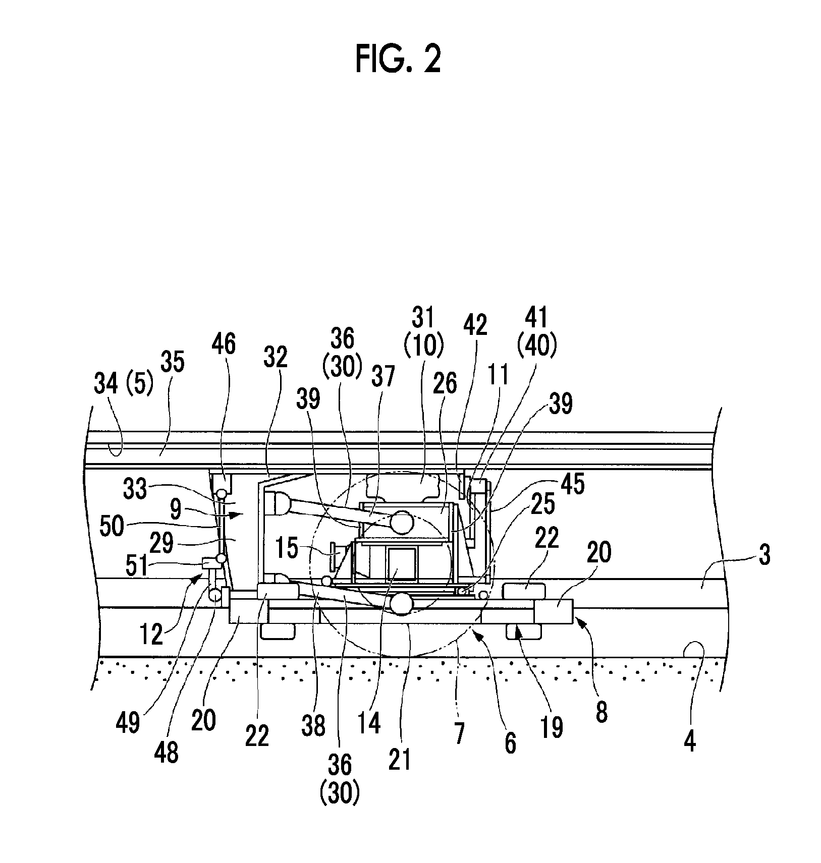 Track-guided vehicle, and car body tilt control method therefor