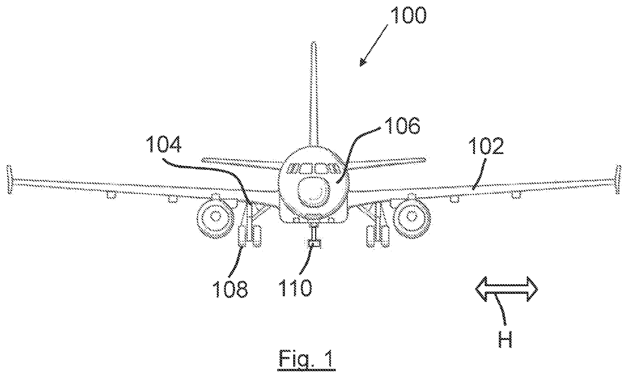 Configuration of landing gear assemblies for an aircraft