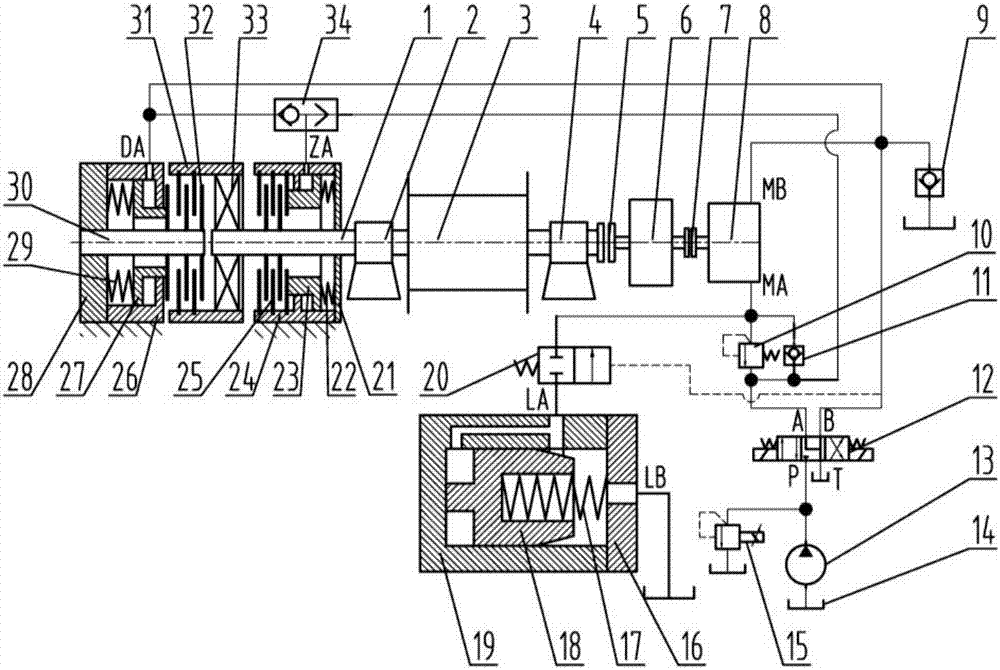 Tension device for belt conveyor