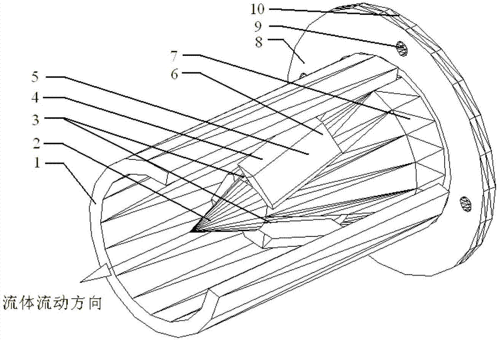 Circular cone type spiral flow generator