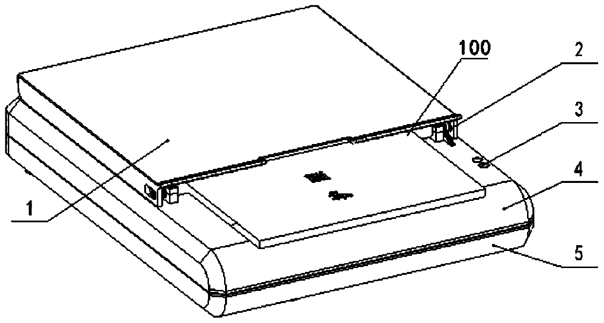 Floating gate cover plate and certificate reader applying same