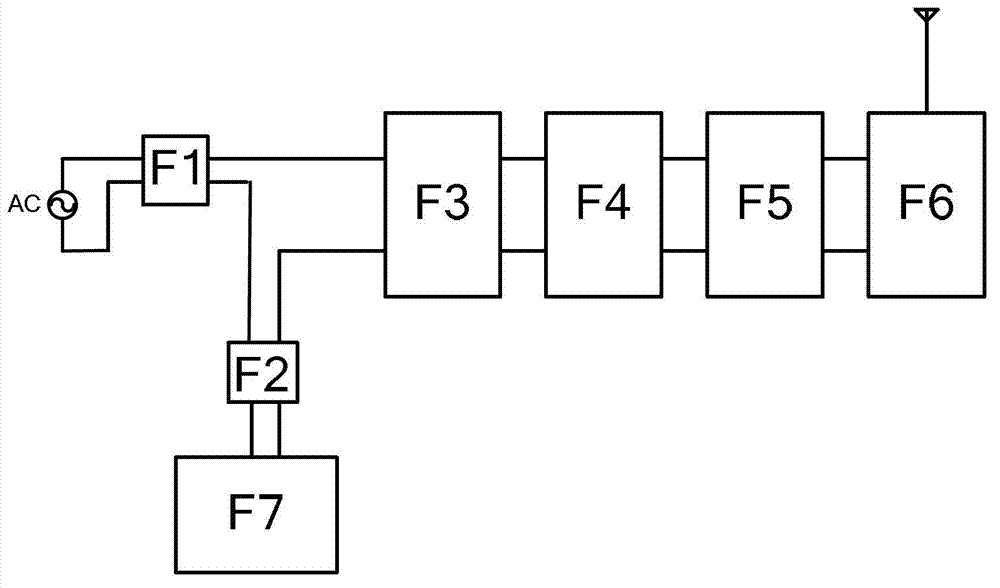 Wireless control circuit for automatic thin-wall copper tube fresh air handling machine