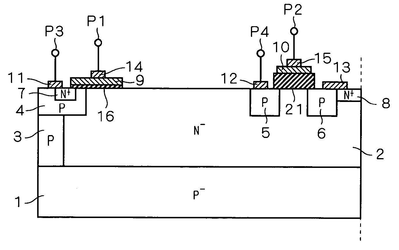 Semiconductor device and driving circuit for semiconductor device