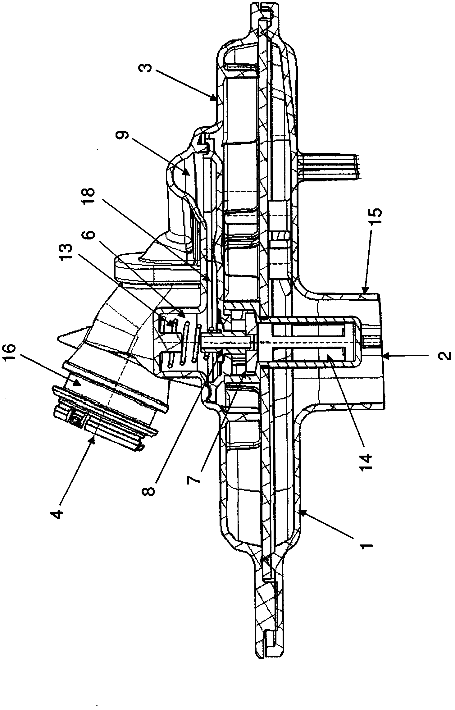 Suction oil filter with bypass