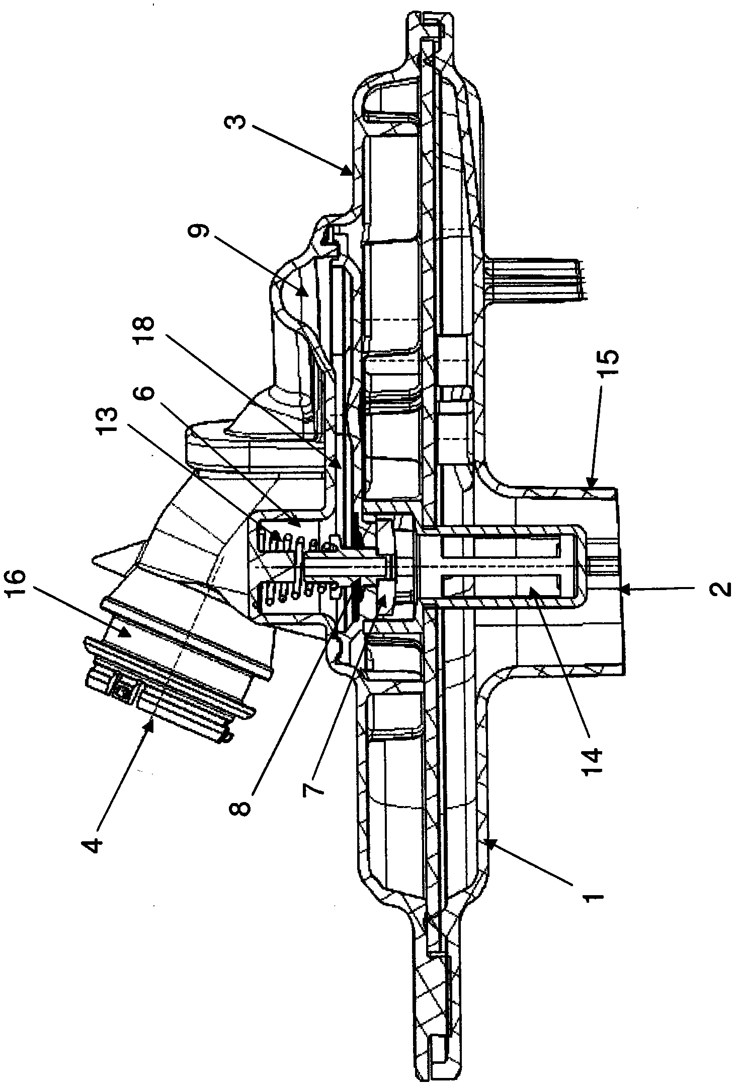 Suction oil filter with bypass