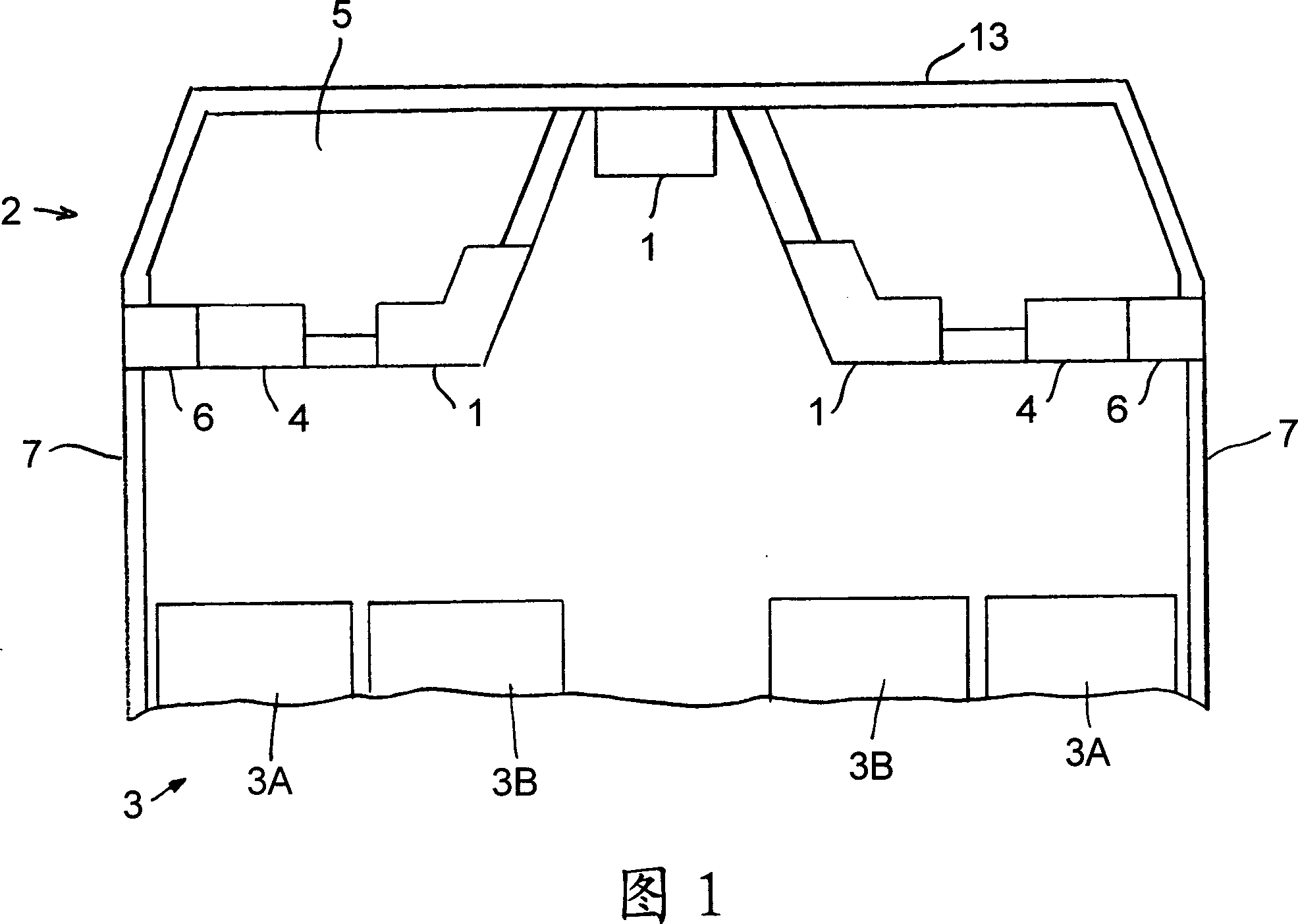 Bus with illuminating device