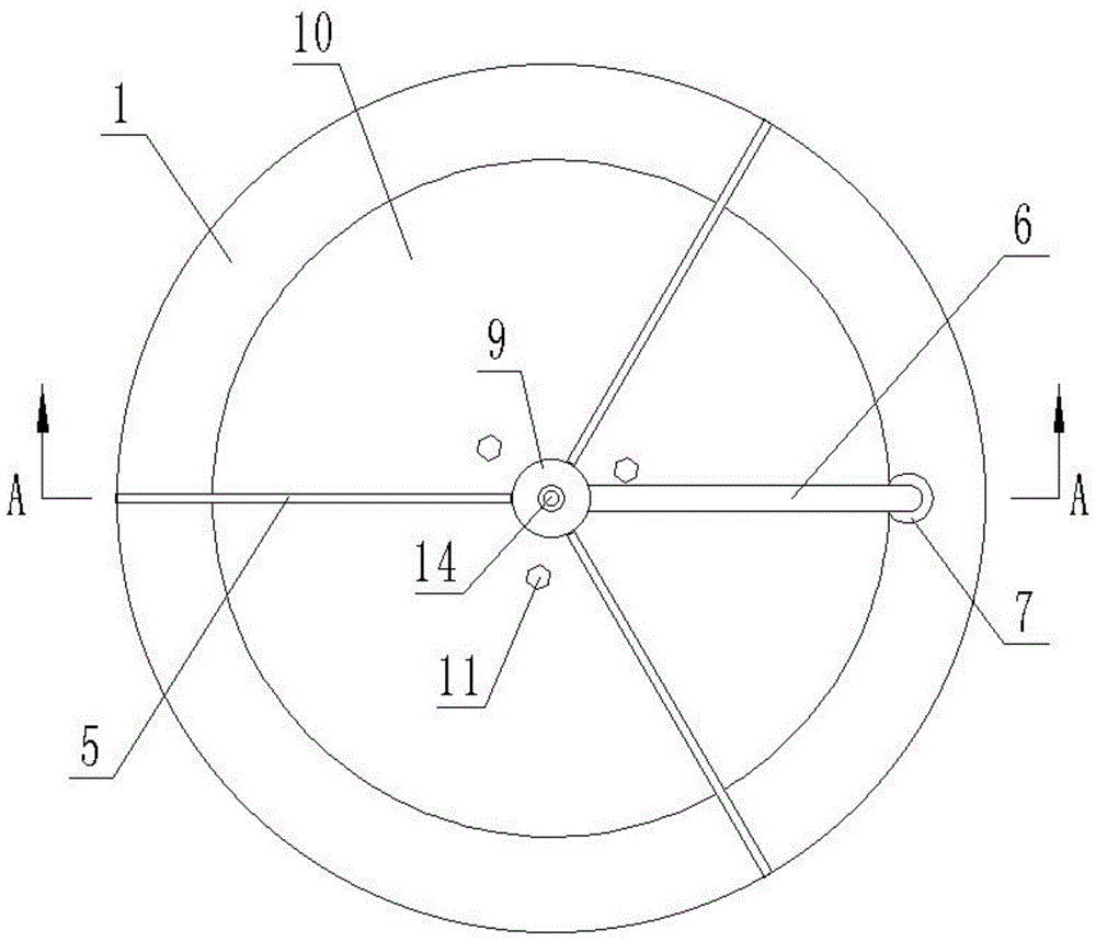 A copper wire pay-off device capable of effectively reducing frictional force