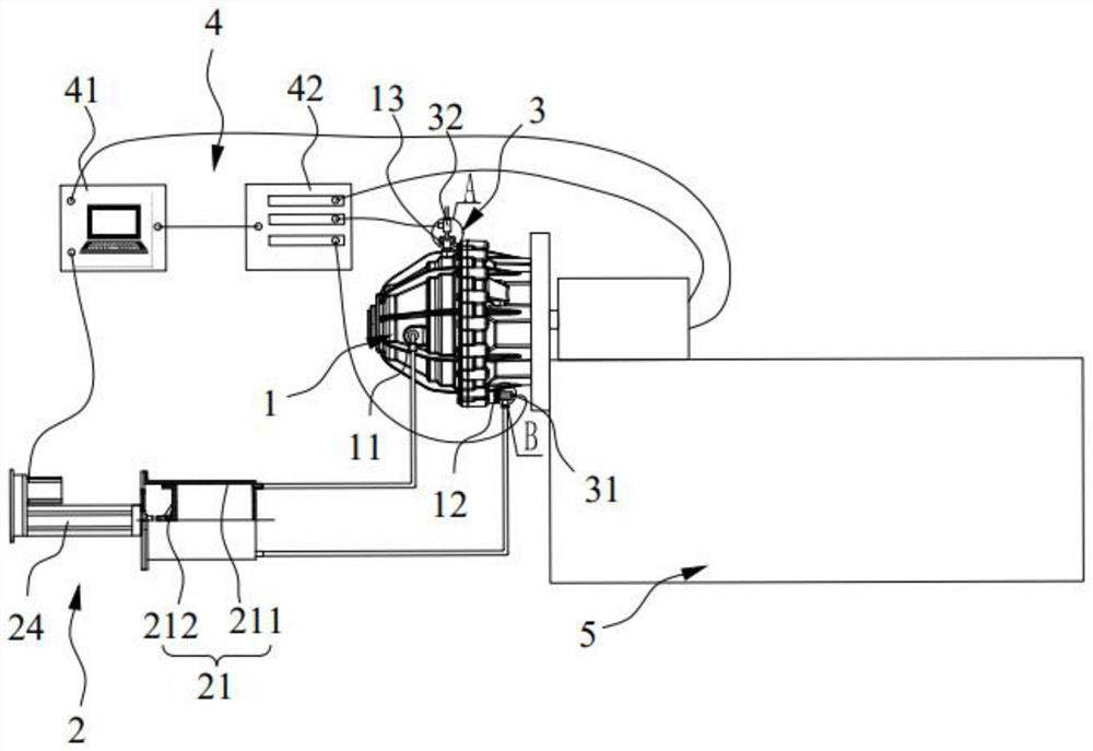 System and method for testing lubricating oil quantity and ventilation of transmission