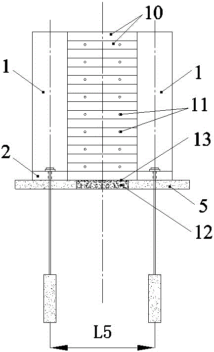 Construction method of combined supporting and retaining structure