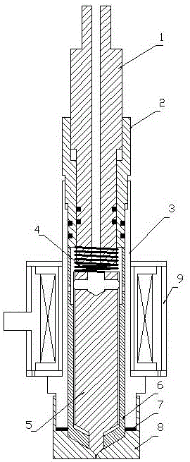 Oil injector of oil-fired heating furnace