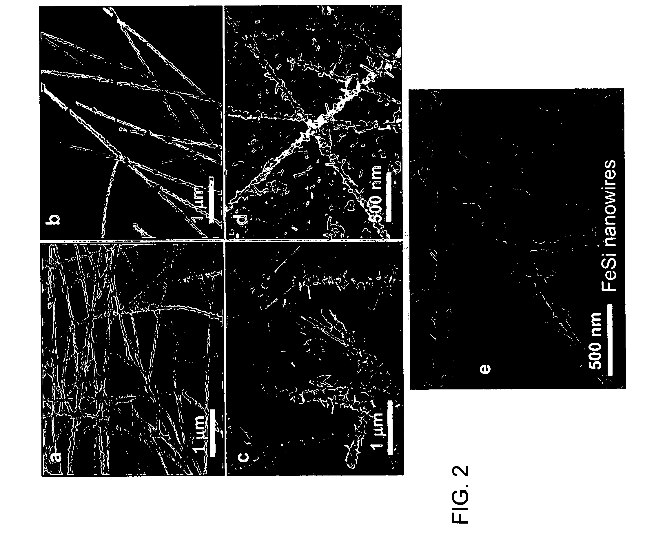 Metal silicide nanowires and methods for their production