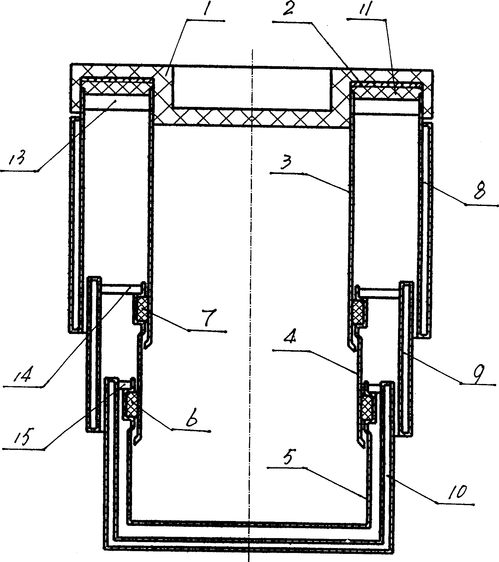 Telescopic heat insulating container