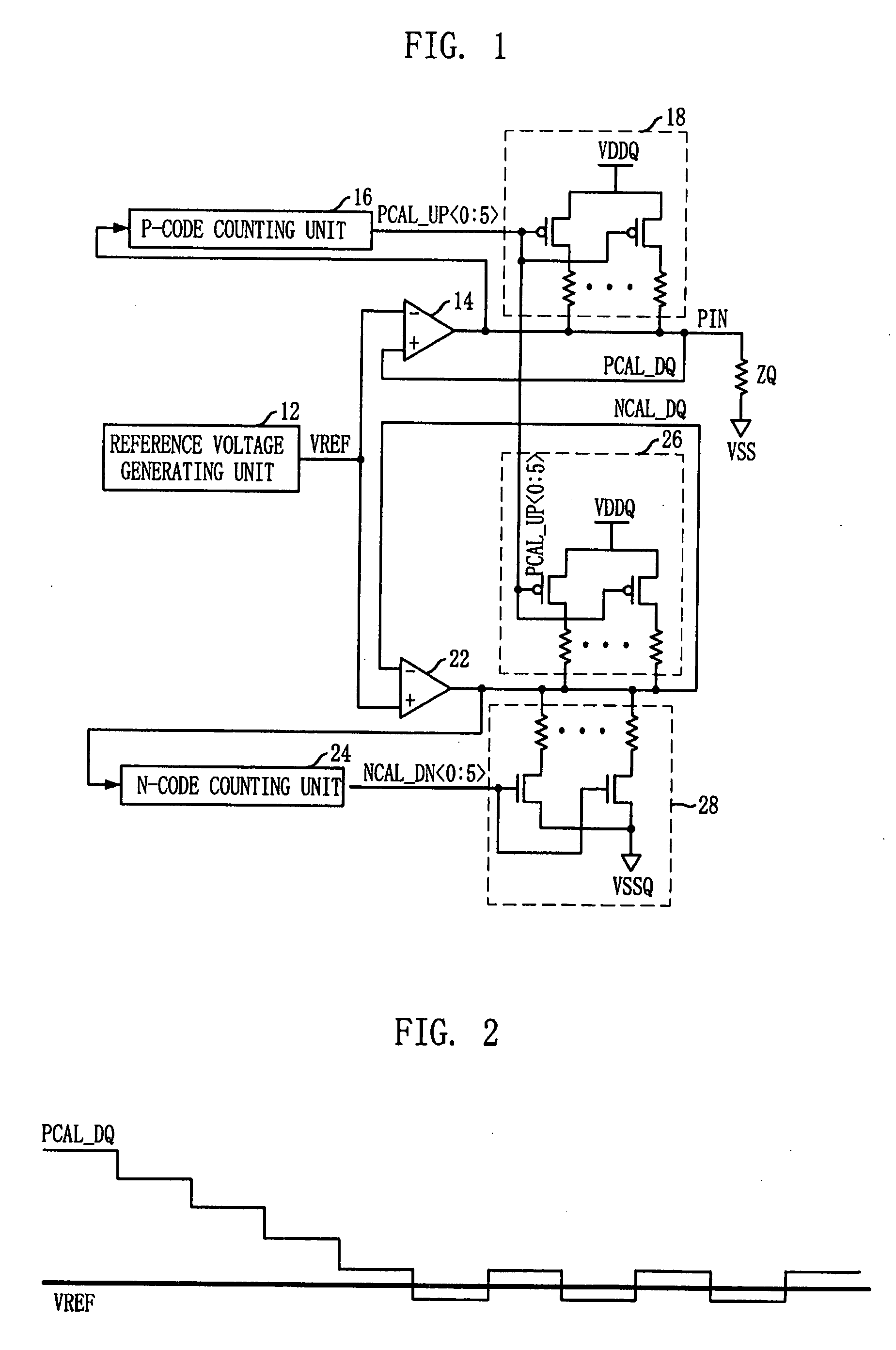 Semiconductor memory device with ZQ calibration circuit