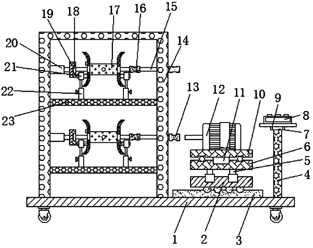 Winding device capable of controlling cable winding length for production of electric wires and cables