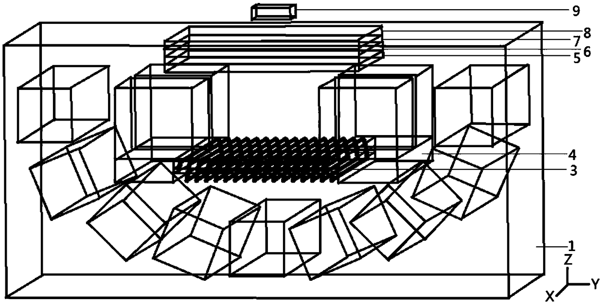 Unilateral magnetic resonance imaging three-dimensional imaging magnet system