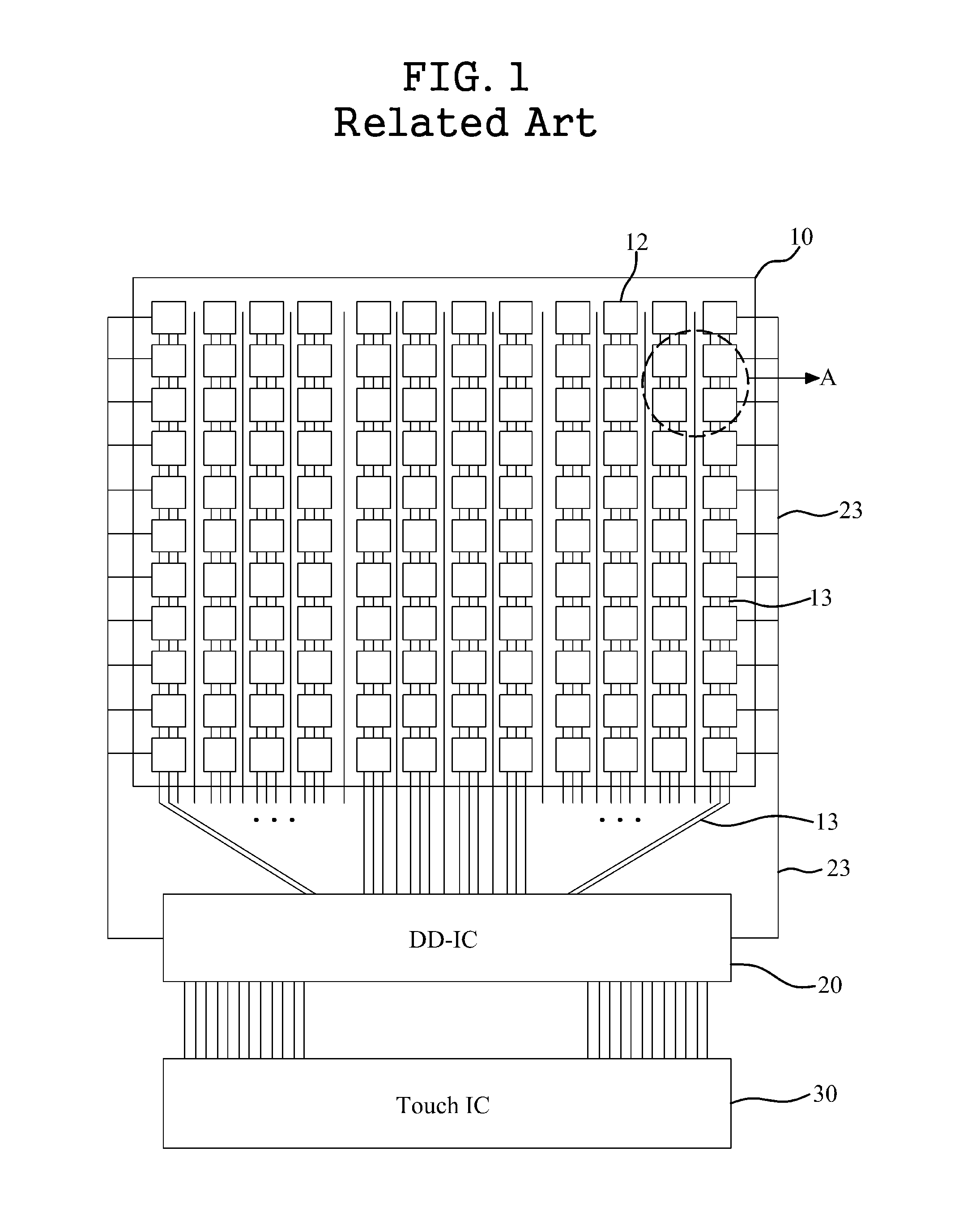 Display device with integrated touch screen and method for driving the same