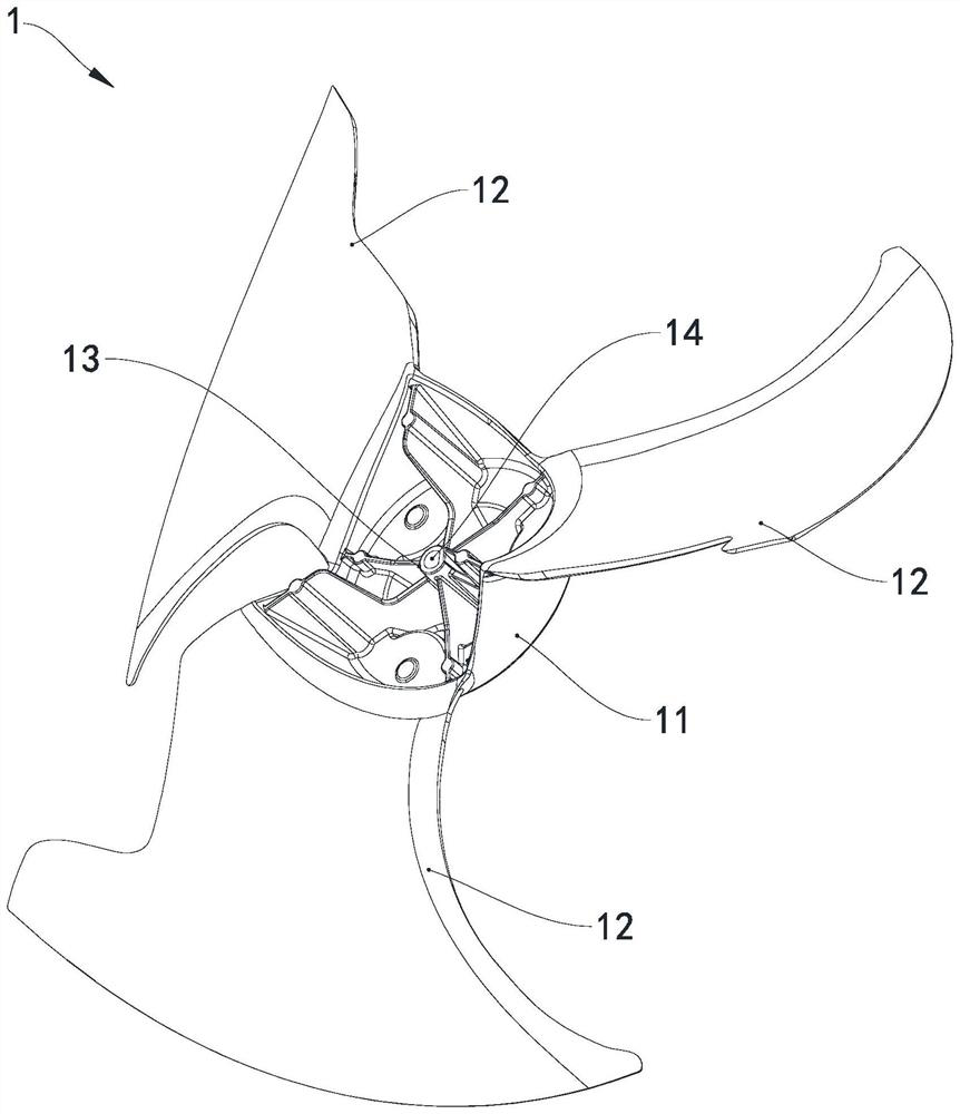 Air conditioner outdoor unit assembling production line and axial flow fan blade grabbing device thereof