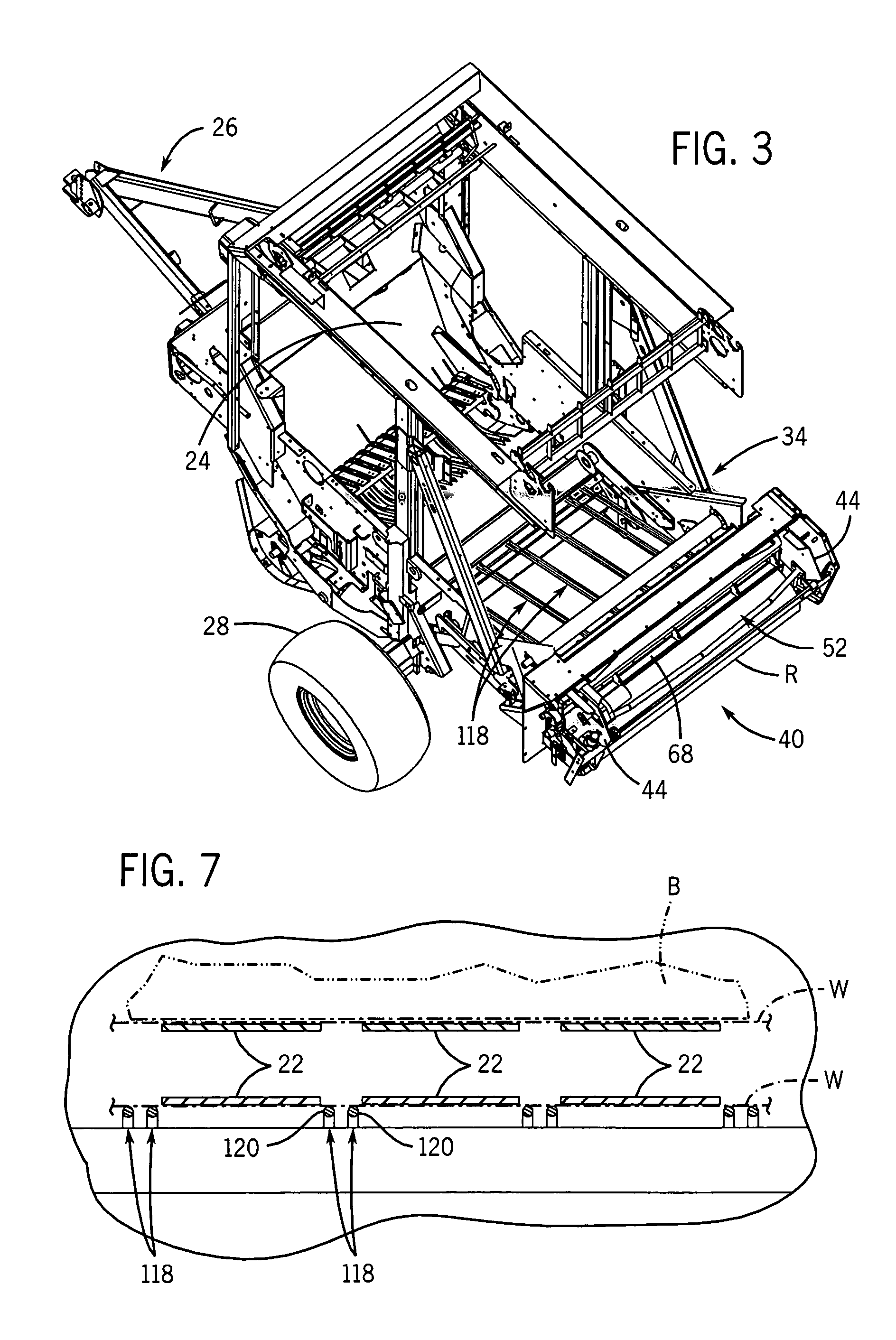 Net material feeding and cutting system for an agricultural round baler