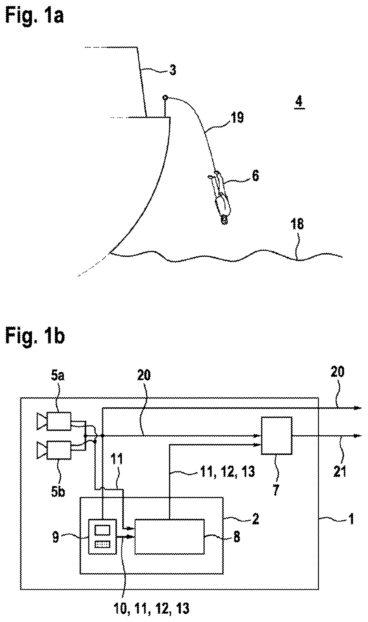 Calibration unit for a monitoring device, monitoring device for man-overboard monitoring, and method for calibration