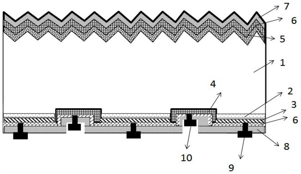 Preparation method of P-type heterojunction full-back electrode contact crystalline silicon photovoltaic cell