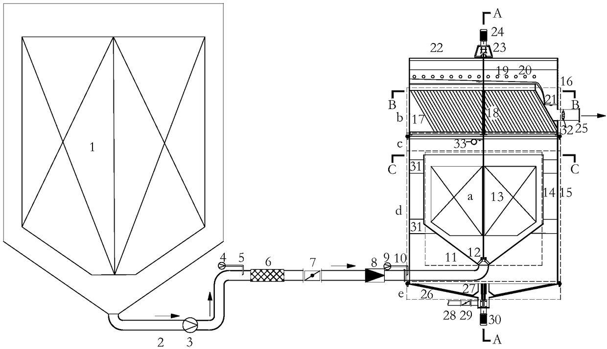 Ex-situ soil washing solid-liquid separation device and process