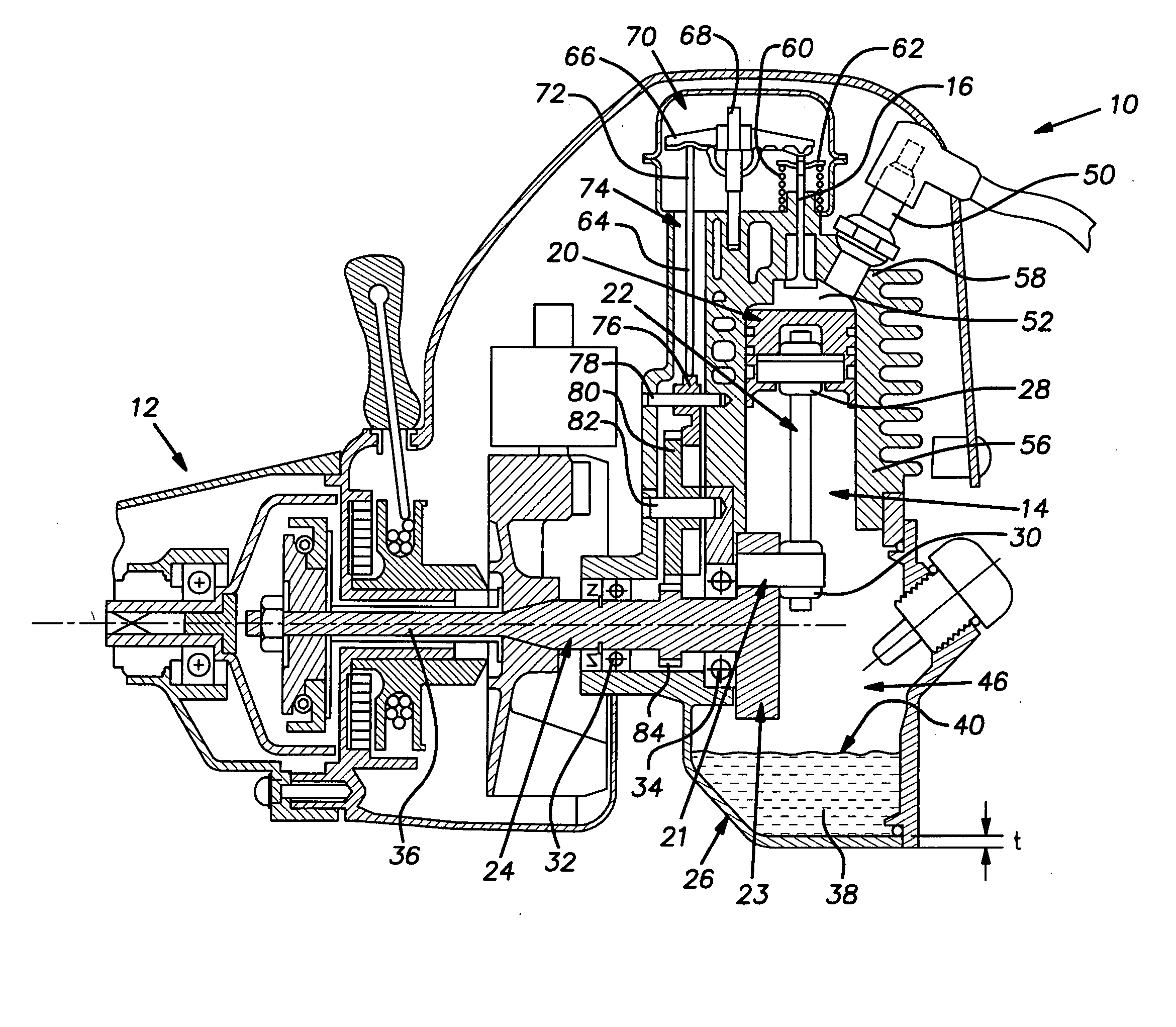 Four-stroke engine system