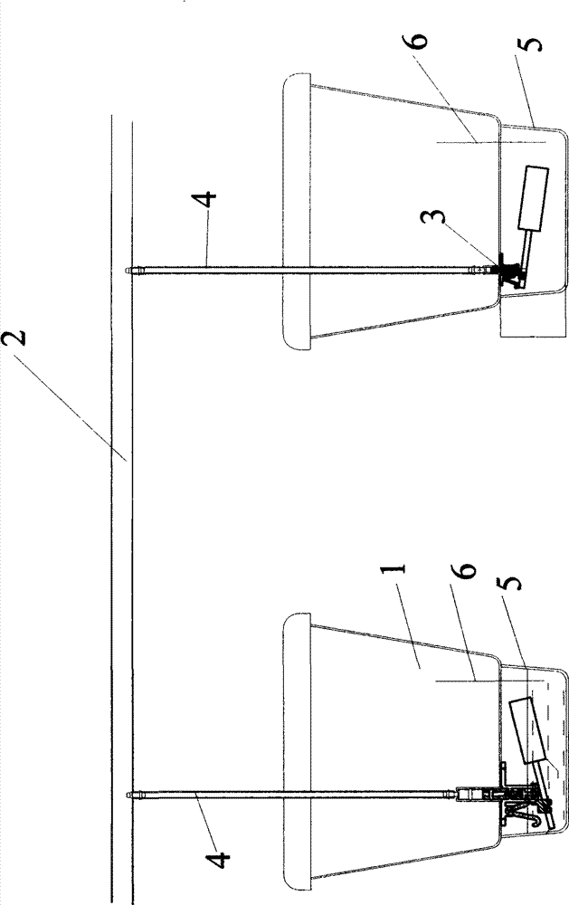 Cultivation container water feeding device capable of automatically irrigating in ebb and flow mode
