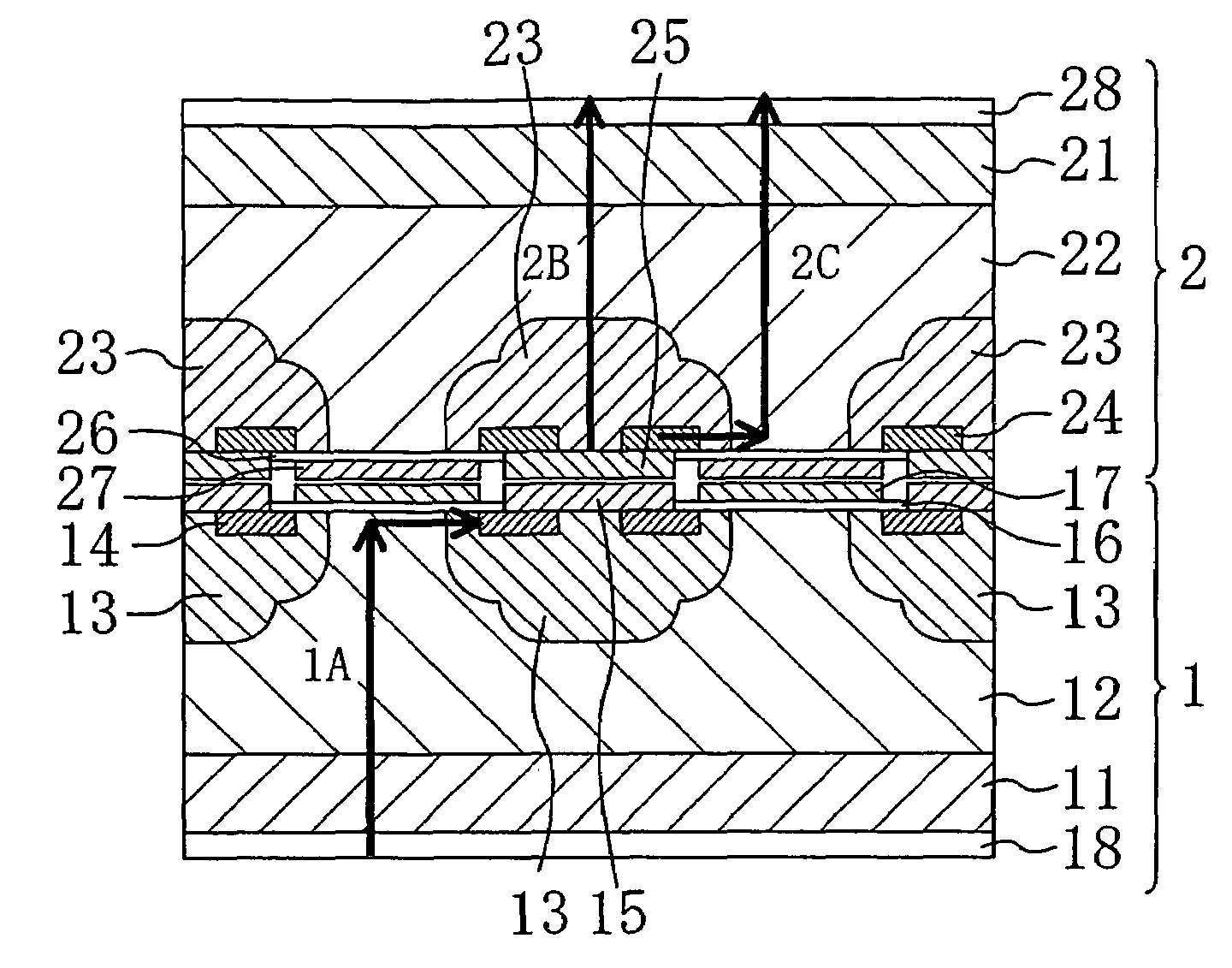 Sustaining circuit with bi-directional device