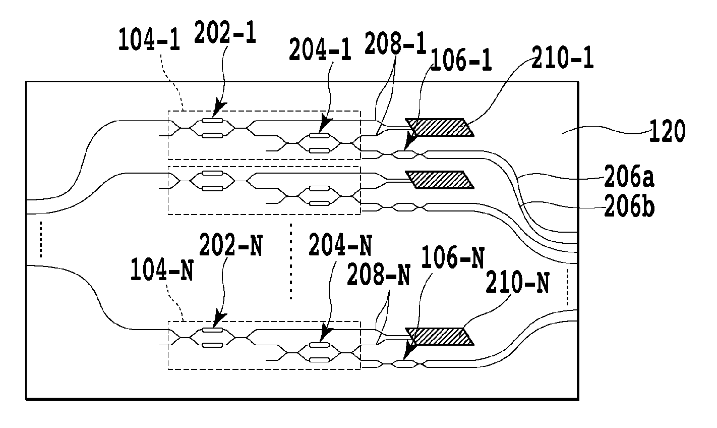 Optical waveguide device and module