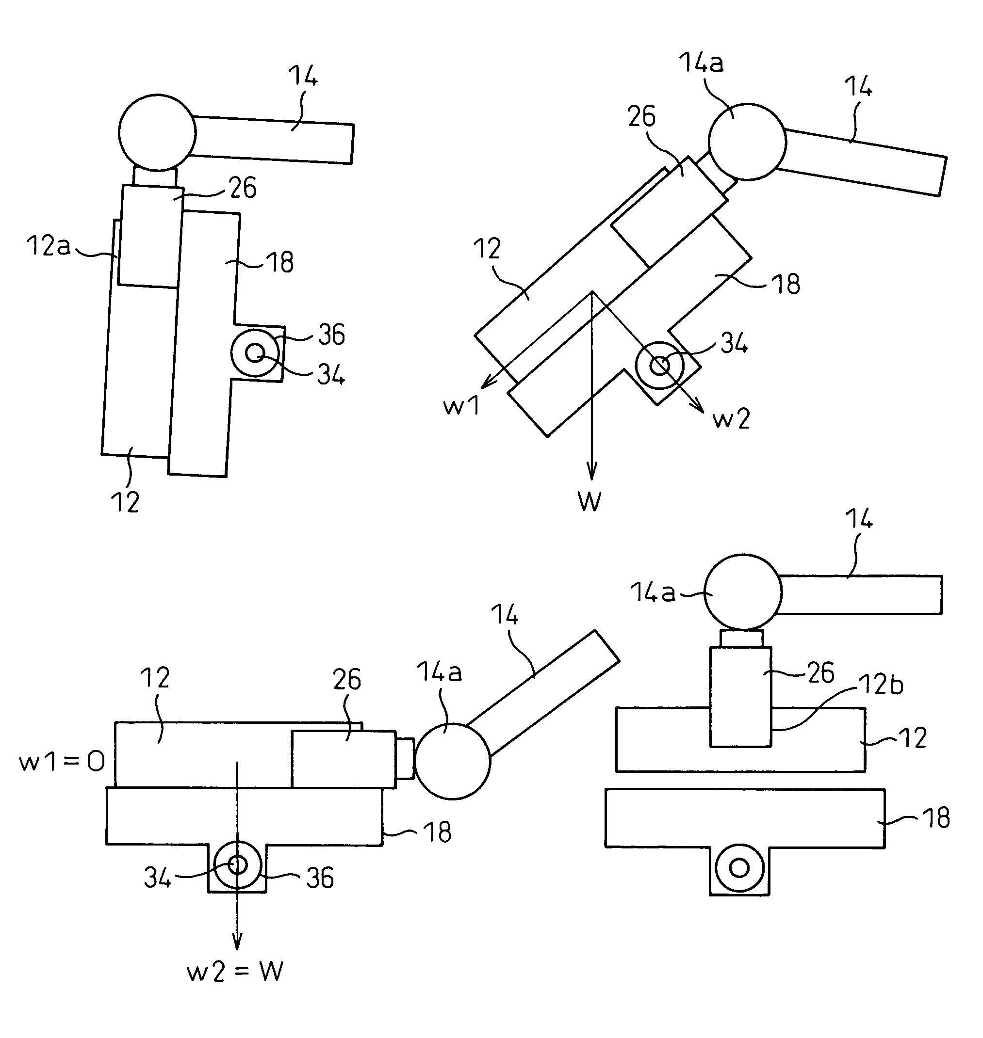 Workpiece regrasping system for robot