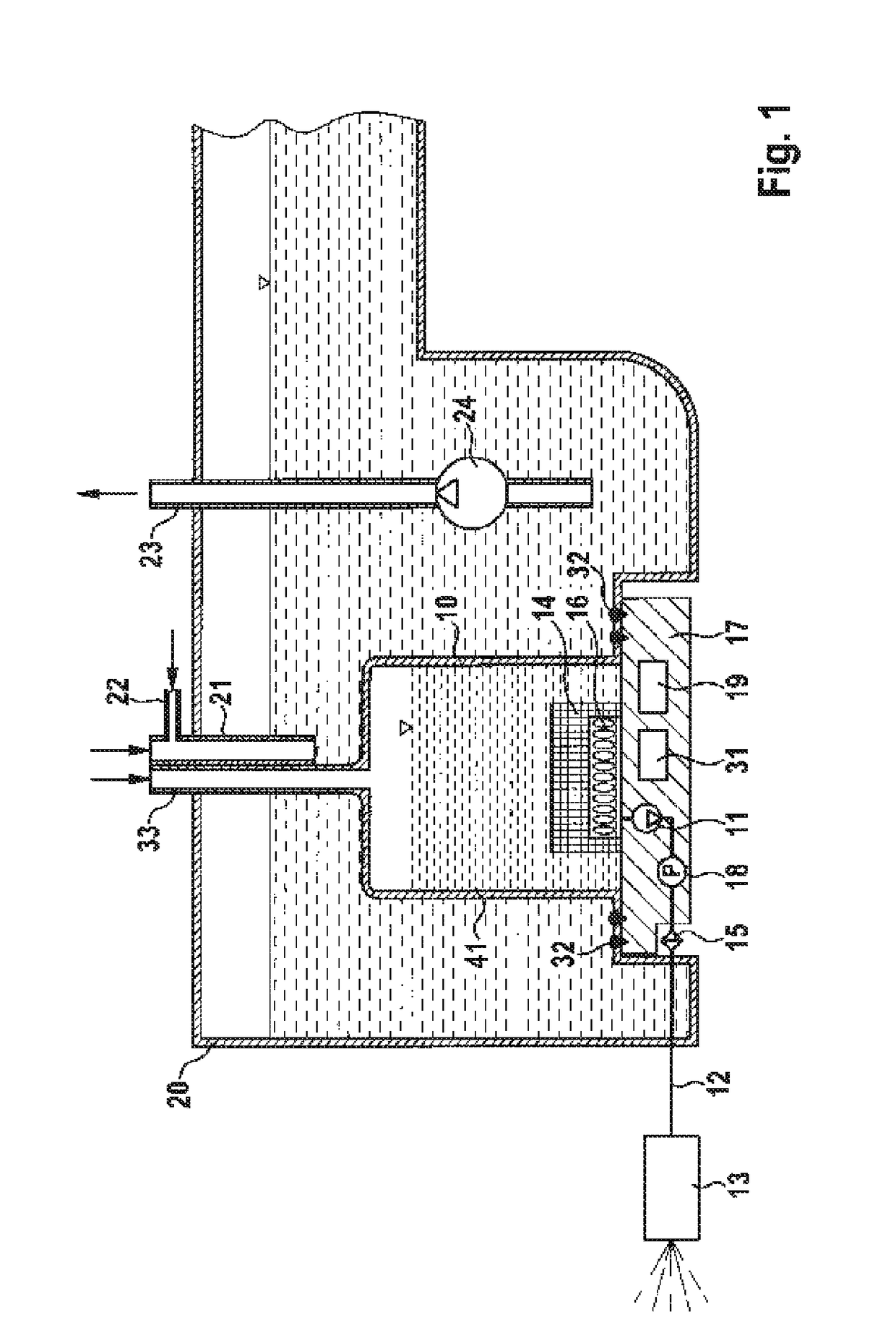 Container assembly for a motor vehicle